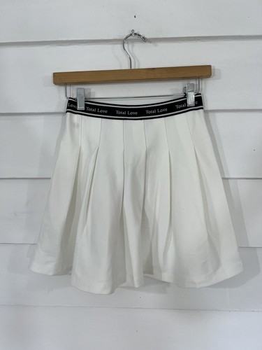 NWD ZARA Girls Size 13 14 Years White Pleated Skirt Total Love *READ* Y865 - Picture 3 of 13