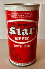 Dubuque STAR Beer Can Wide Seam Steel Bottom & Can Pull Tab Locker Find