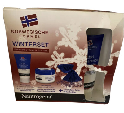 Neutrogena Norwegische Formel Geschenkset +Dunkelblaue Schall Original Verpackt