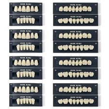 1Set A1 A2 A3 JMU Dental Full Mouth Acrylic Synthetic Resin Denture False Shade