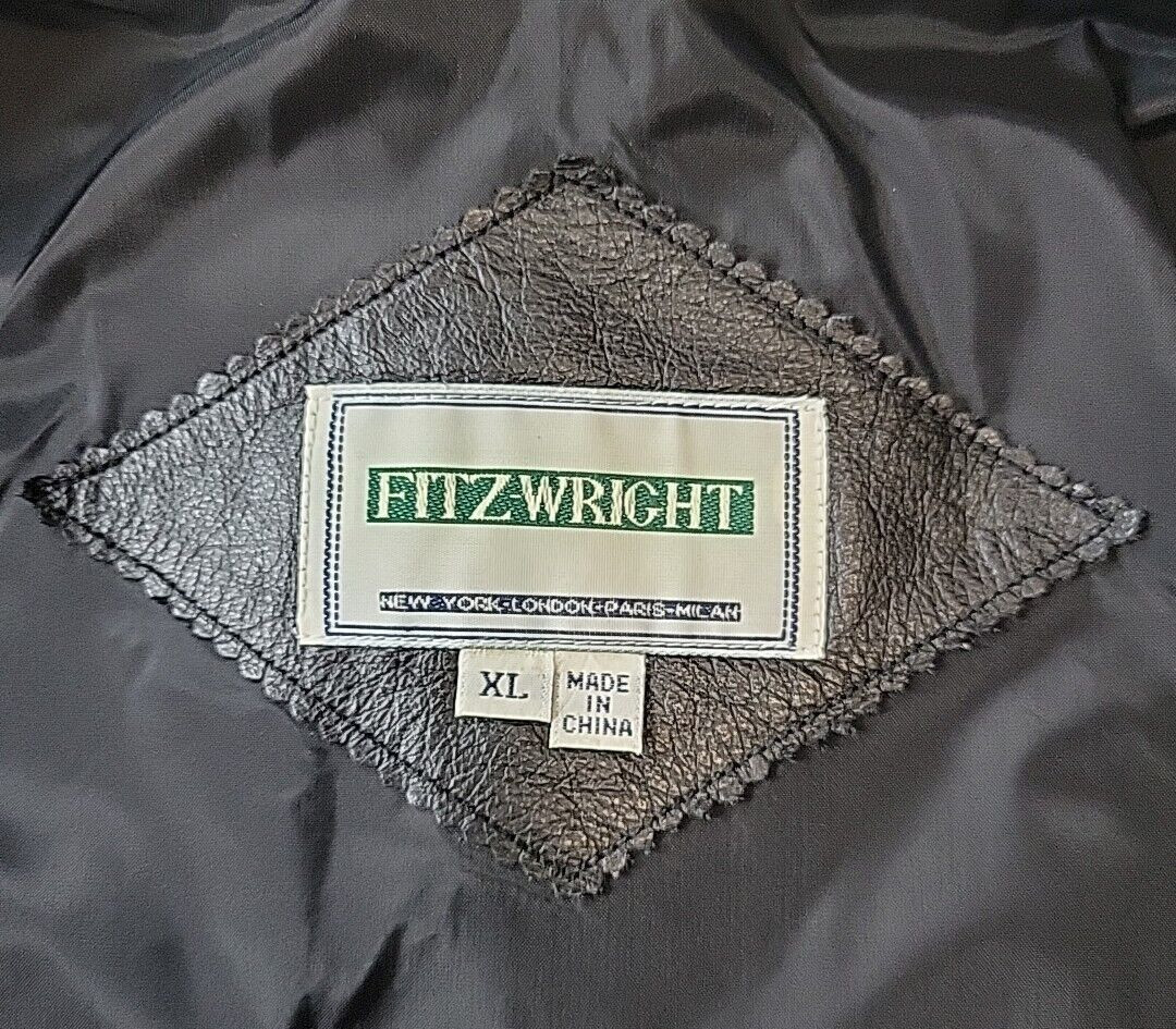 Fitz Wright Floral Embossed Leather Button Coat W… - image 8