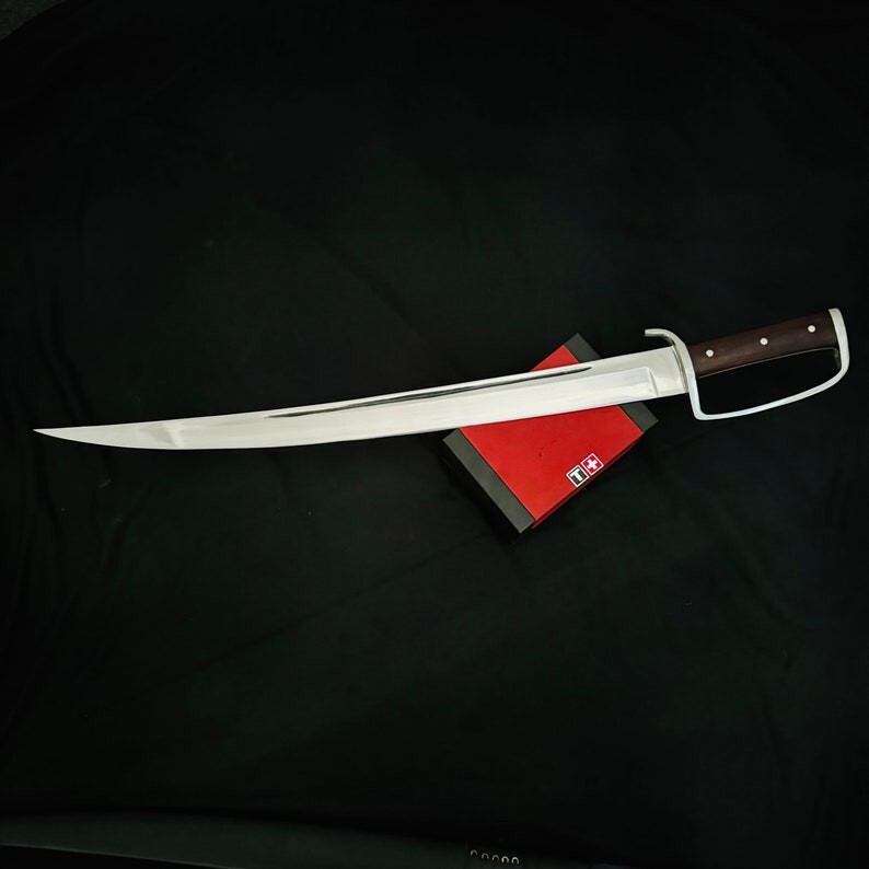 Custom Handmade Carbon Steel Blade Survival Saber Sword | Hunting Sword Camping