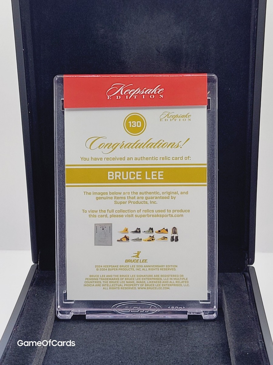 その他 keepsake edition bruce lee relic card 2024 Keepsake Edition Bruce Lee 50th Anniversary Edition