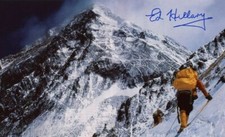 EDMUND HILLARY Signed Photograph - '1st Mount Everest Conquest' - 7"x4" reprint