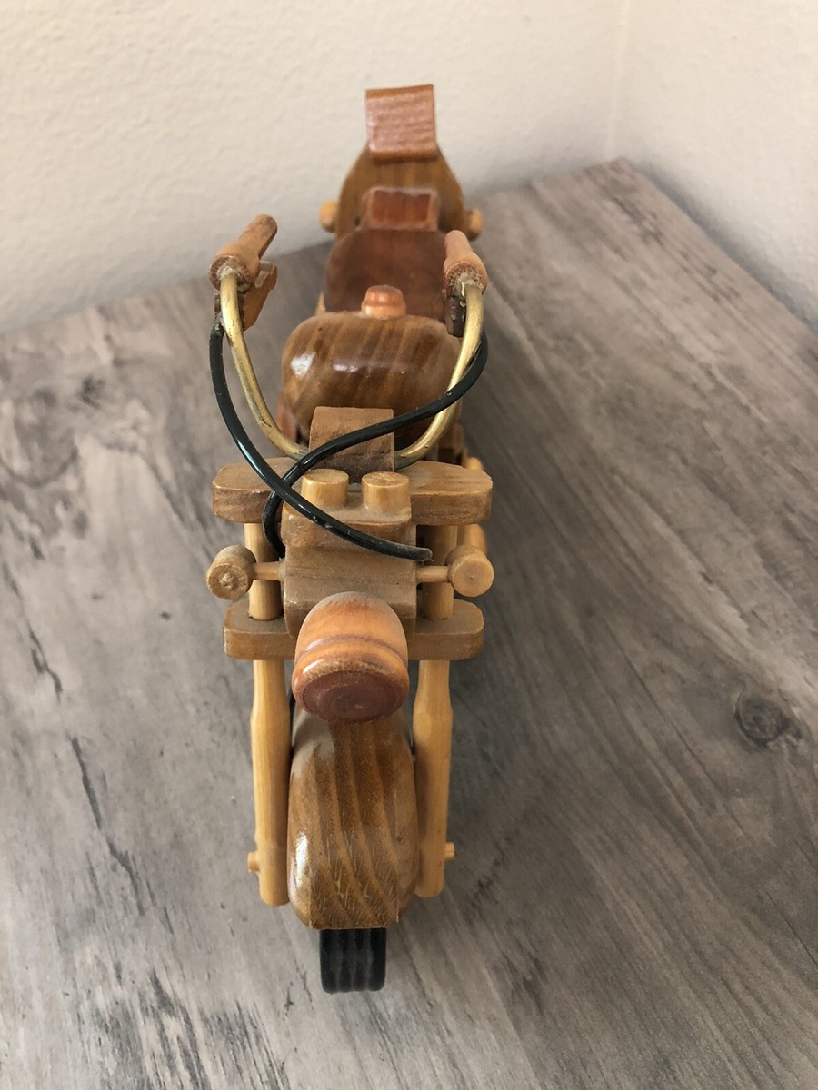 Harley Davidson Wooden Motorcycle Model, handcrafted , Beautiful