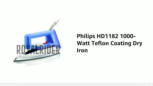 PHILIPS HD1182 1000 W Dry Iron (Sky Blue) - Picture 7 of 10