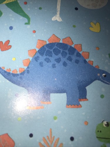CUTE Dinosaur Wrapping Paper 3M X 69cm & Free Gift Bag Included - Picture 5 of 12