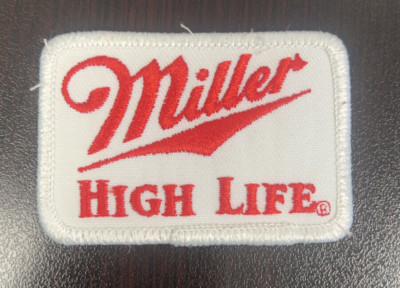 Vintage NOS ''MILLER HIGH LIFE'' 2.5'' x 1.5'' EMBROIDERED PATCH Authentic Original