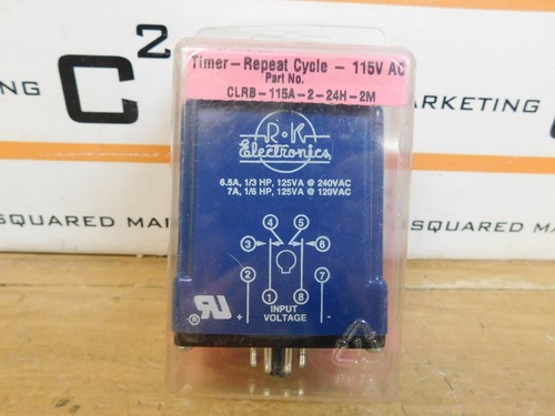 R-K Electronics CLRB-115A-2-24H-2M Timer repeat cycle NEW CSQ