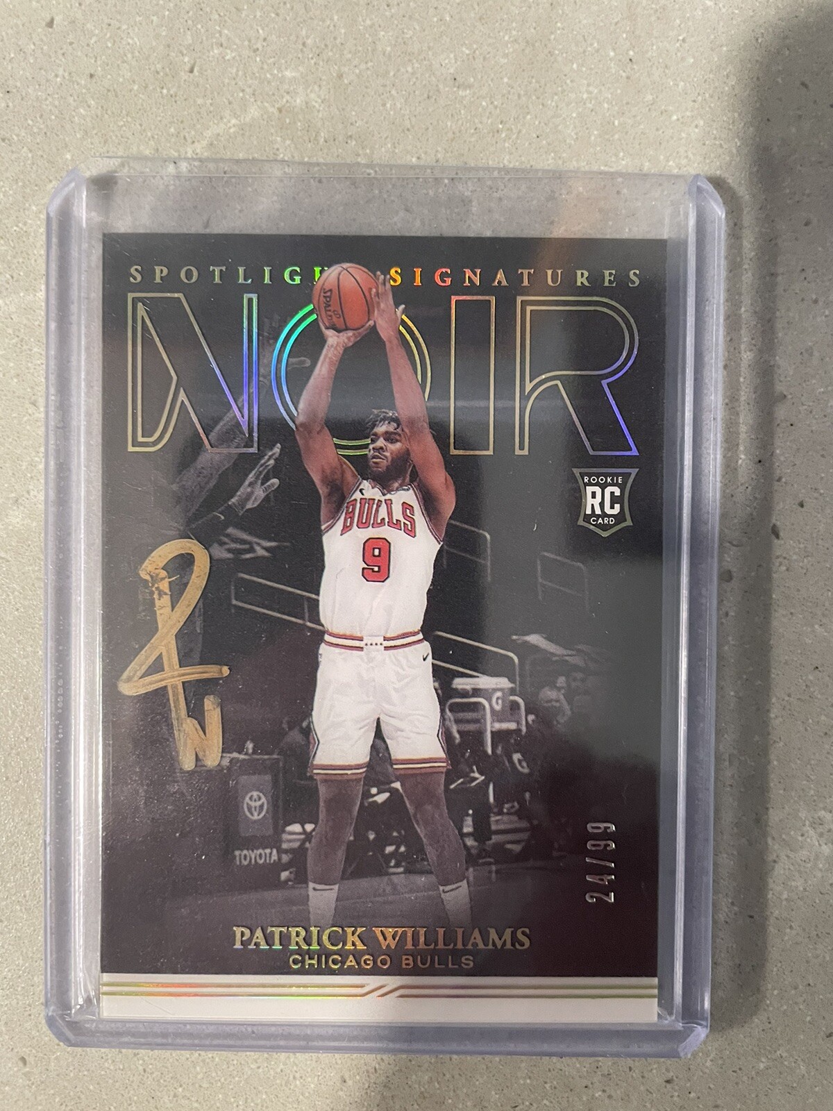 2020-21 Noir Spotlight Signatures Vertical 24/99 Patrick Williams Rookie Auto RC