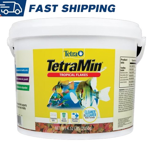 TetraMin Tropical Flakes Nutritionally Balanced Fish Food 4.52lbs Flakes NEW
