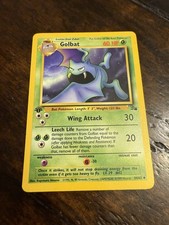 1st Edition Golbat 34/62 Fossil Set Rare Vintage 1999 Pokemon Card - LP