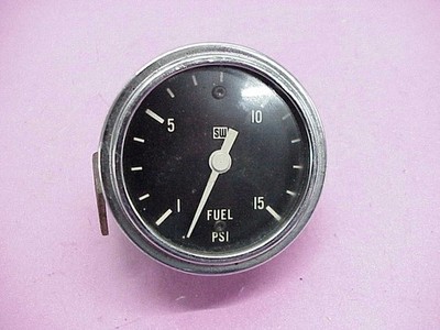 Vintage Stewart Warner 0-15 PSI 2-5/8'' Mechanical Fuel Pressure Gauge AAAA
