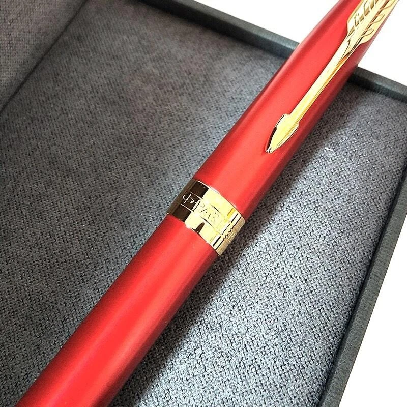 Bolígrafo Elegante Parker Sonnet Rojo Gt Lujo Dorado Hermosa Marca Paker Foto 3 de 4