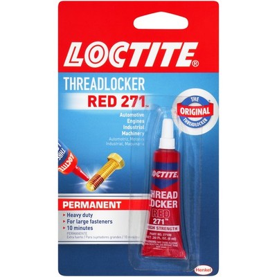 Loctite 209741 Heavy Duty Threadlocker Red 271 Specialty Glue 0.20 fl. oz.