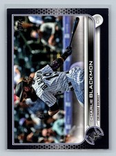 Charlie Blackmon 2022 Topps Series 2 Black /71 #352 Rockies