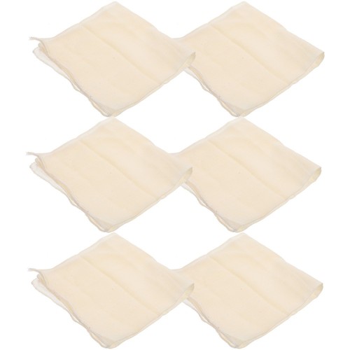 6 Filtres à Tofu Et Fromage En Coton Blanc - Lot De 6 Pièces, Qualité Cuisine, Sans Marque, Neufs