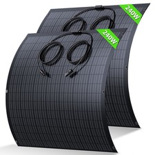 480W Flexibel Solarmodul Flex Solarpanel für Balkonkraftwerk mit 3 m Solarkabel