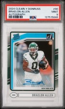 2024 PANINI CLEARLY DONRUSS AUTO #90 BRAELON ALLEN PSA 9