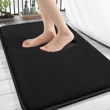 OLANLY Thick Memory Foam Bath Mat Rug 34x21, Extra Soft Absorbent Bathroom Ru...