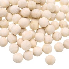 300pcs Round Wood Balls 14mm Diameter Unfinished Solid Wooden Beads