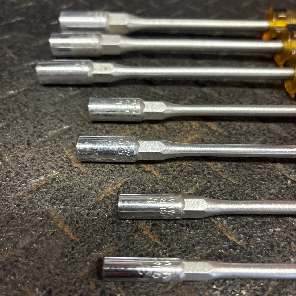 Vintage VESSEL Japan 6700-H 7 piece Nut Driver Set 3/16" - 1/2" Barely Used. - Image 3 of 4