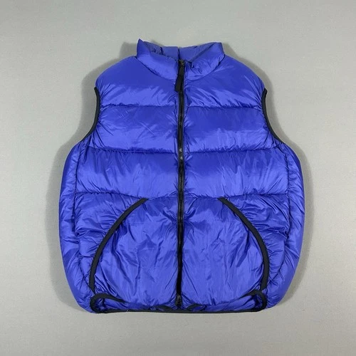 Feathered Friends Helios Down Vest Adult Size XXL Blue Full Zip Puffer - product listing photo
