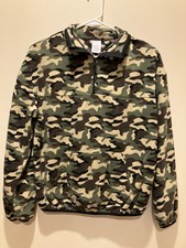 No Boundaries Boys Camouflage Fleece Zip Jacket M 7-9 Polyester