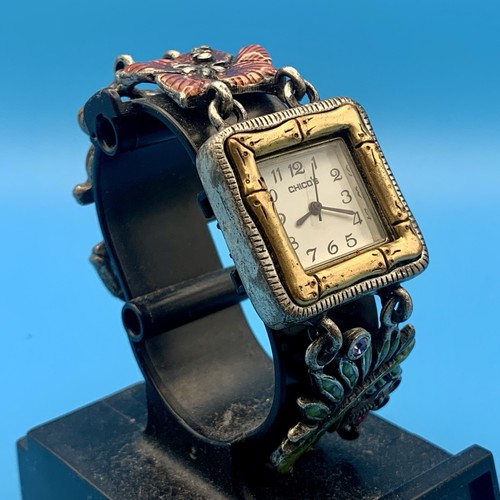 CHICO’S Women’s Fashion Quartz Bracelet Wristwatch Japan Movement Working Cond - Picture 4 of 18