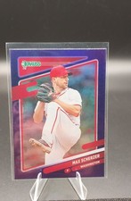 2021 Panini Donruss - Variation Max Scherzer #206 Holo Purple White Jersey