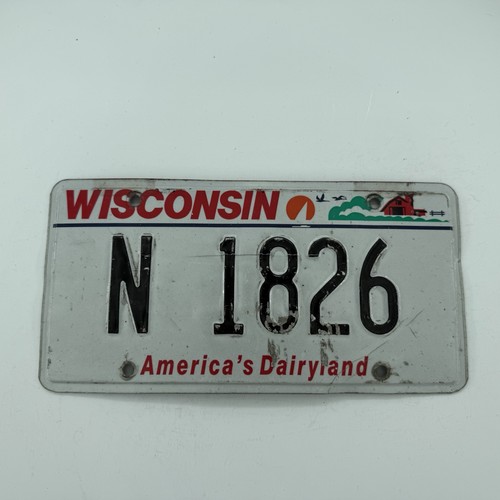 Wisconsin Personalized Auto License Plate N 1826