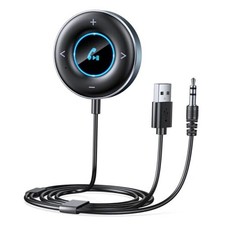 Bluetooth AUX Adapter for Car, Plug and Play Bluetooth 5.3 Receiver, 3.5mm
