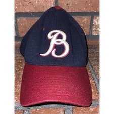 Zephyr Z-Fit Atlanta Braves Baseball Cap Navy Burgundy Embroidered B Size Small