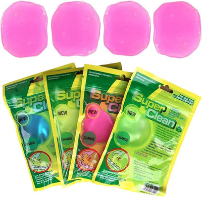 4x Tastaturreiniger Gel Auto Innenraum Reiniger Staub Keyboard Cleaner Rosarot