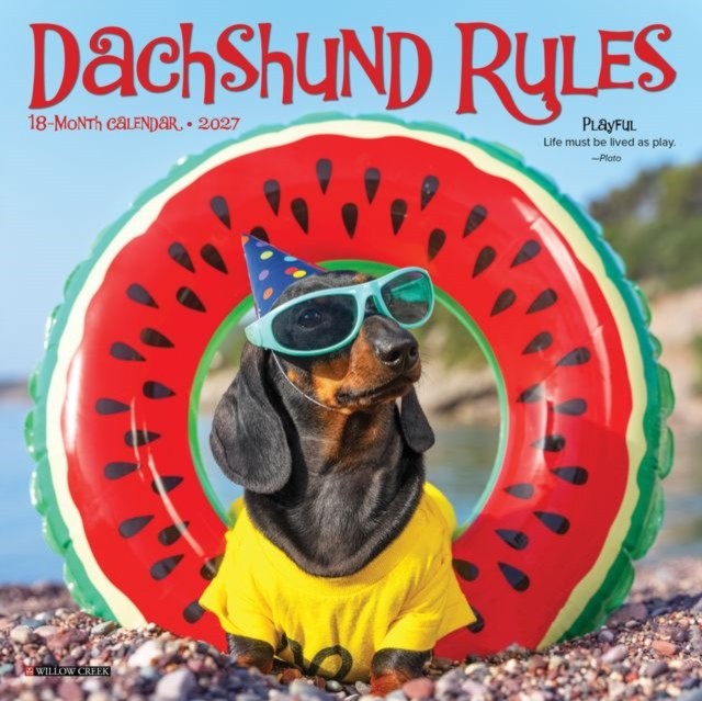 Willow Creek Press Dachshund Rules 2027 7 x by Creek Press Willow | PB | 2026 - Image 2