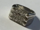 Vintage men's ring sterling silver 925 Size 9 Weight 18.5 g. Ukrainian jewelry.