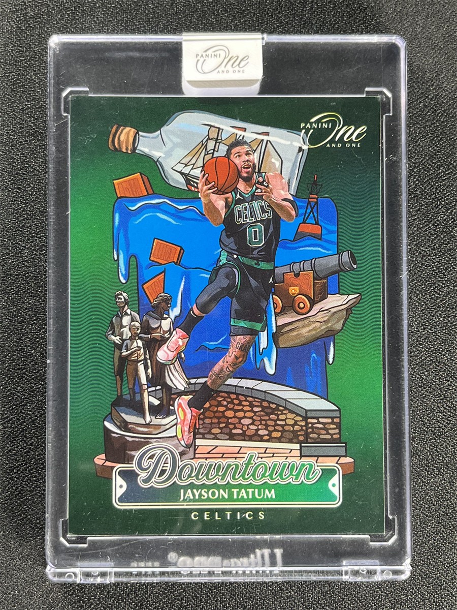 2024-25 Panini One And One Jayson Tatum #4 Downtown Celtics Case Hit SSP