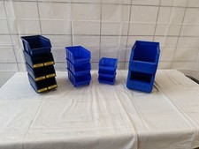 12 x Sichtlagerbox Arca System Lagerbox Box Blau Konvolut  stapelbar Lager Regal