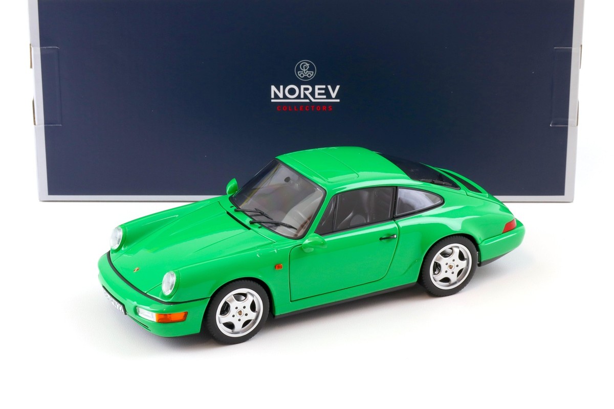 ノレブ 1/18 ポルシェ 911(964) カレラ4 1992 グリーン 1:18 Norev Porsche 911 (964) Carrera 4 Coupe 1990 Signal