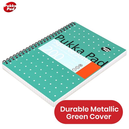 3x Pukka Pad A5 Squared Jotta Book, 5mm Grid, 200 Pages, Wirebound Notebook - Picture 2 of 7
