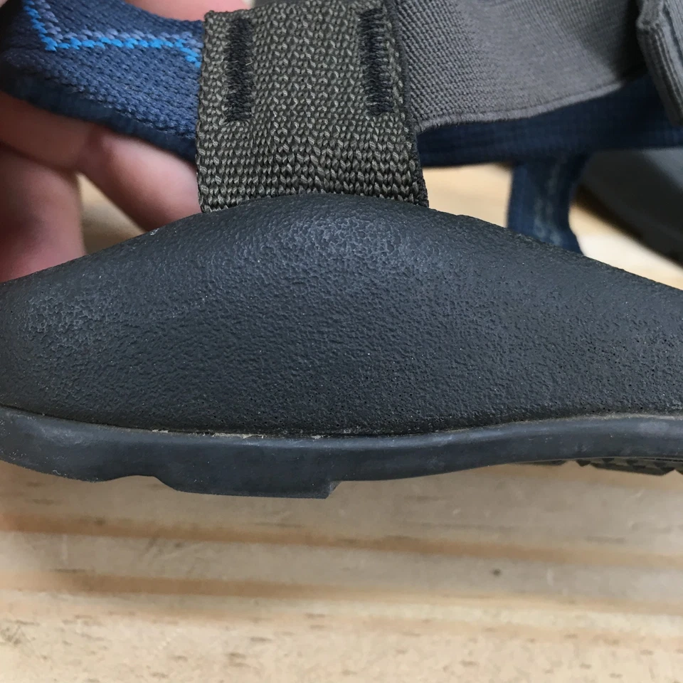 Sandálias Chaco Júnior 13 Z/1 Clássicas Caminhada Azul Conforto Fivela Biqueira Aberta Rasteira - Imagem 4 de 4