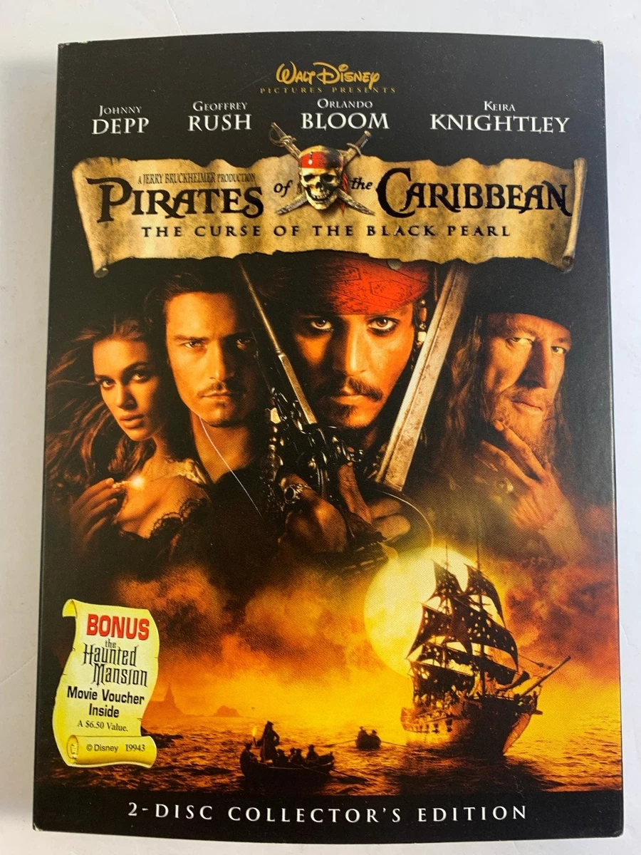 Pirates of the Caribbean: The Curse of the Black Pearl DVDs for
