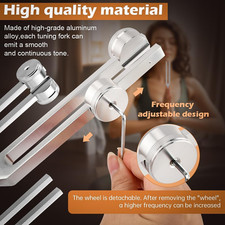 Tuning Forks Healing Set 128Hz 136.1Hz 256Hz 384Hz Fork Reflex Hammer Portable