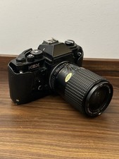 Sears KSX Vintage SLR Camera Black with Macro Lens Leather Case Made in Japan