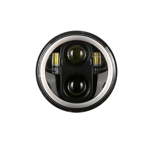 For 1965-1978 Ford LTD 4Pcs 5.75" LED Headlights Hi-Lo RGB Angel Eyes bluetooth - Foto 12 di 12