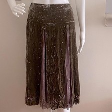 Vintage  Elie Tahari Lakey Beaded Skirt Size 14