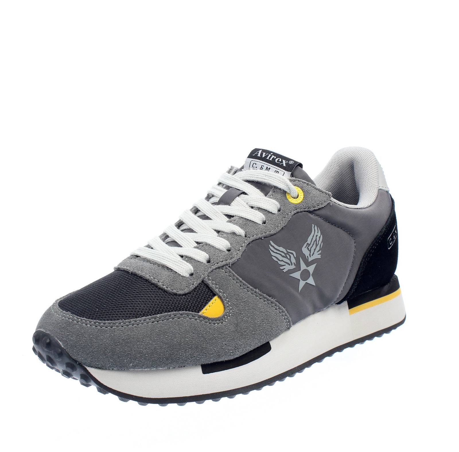 Avirex Isaac - Low Sneaker aus grauem Wildleder - Gre 40 245 cm Herrenschuhe 18490₽