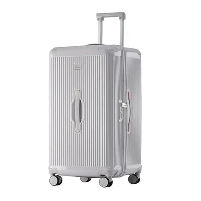 LIGHTGO Ultra-Lightweight PC+ABS Suitcase with TSA Lock & 20inch Beige Grey