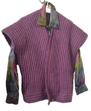 gilet avec mohair fait main - non porté - taille unique -