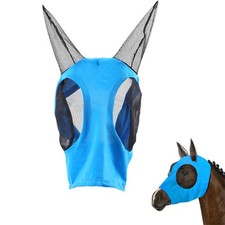 Fly Masks for Horses with Ears Breathable Elastic Fabric for Medium/Large